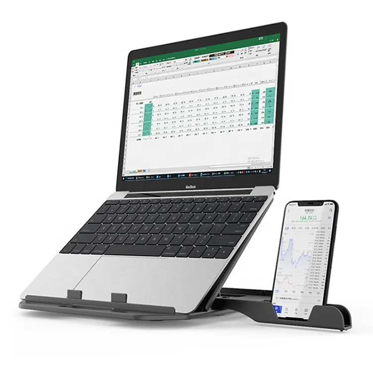 
Accessories Desktop Notebook Phone Holder Height Adjustable Foldable Laptop Stand 