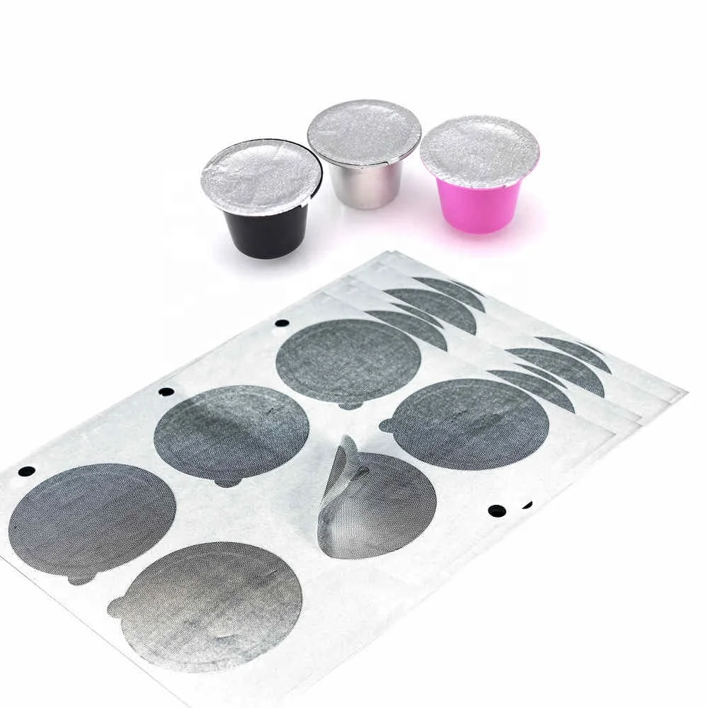 60 Sealed Refillable Nestle Coffee Capsule Stickers Refillable Nestle Coffee Capsule Film Reusable Italian Coffee Filter Cover