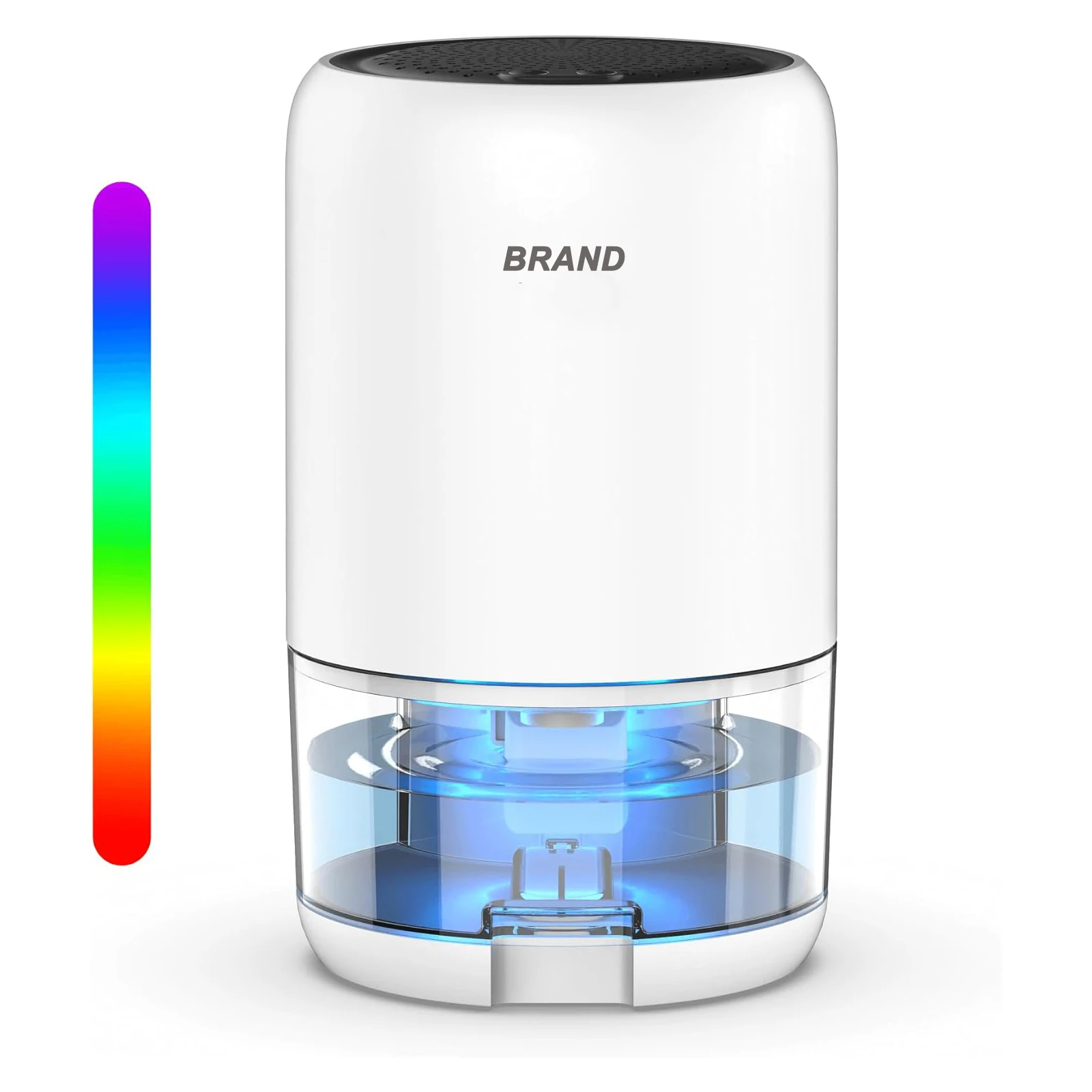 2024 New Arrival Home Portable Dehumidifier Peltier Mini Small Air Drying Dehumidifier With 7 Colorful Led Lights For Room