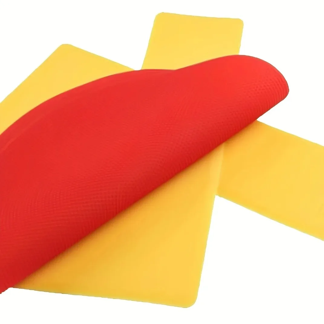 Tennis Court Marking Set (4 Right Angle, 12 Straight Lines, 2 Circular) for Temporary Boundary Line Marking on Standard Court