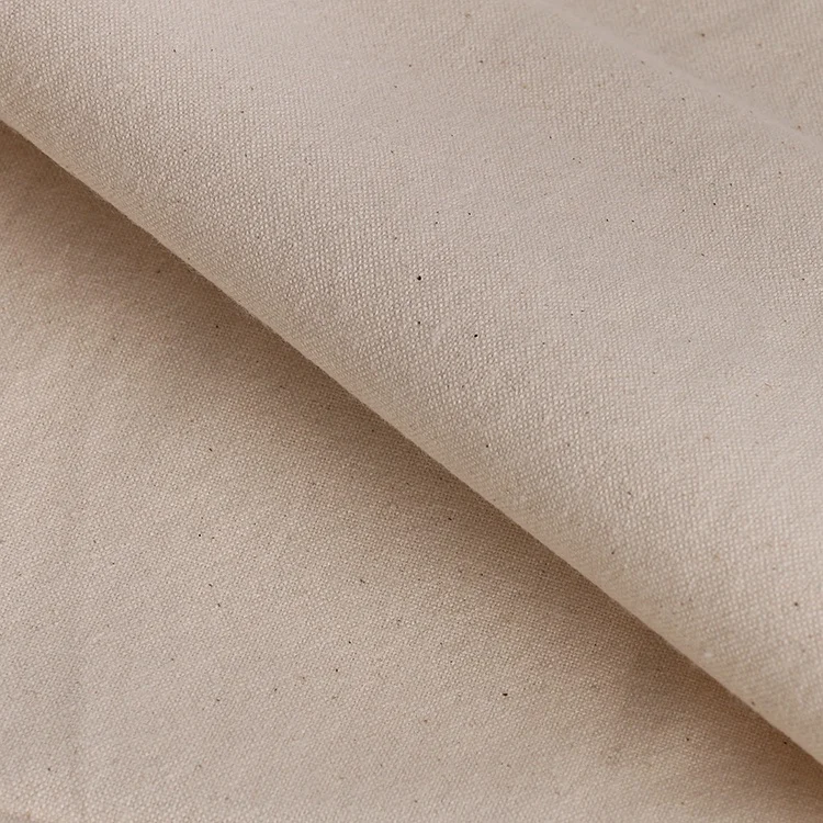
6 OZ 100% cotton 220gsm 21s 51*40 Grey Fabric Canvas Factory Price In Stock Bleach and Stain available 