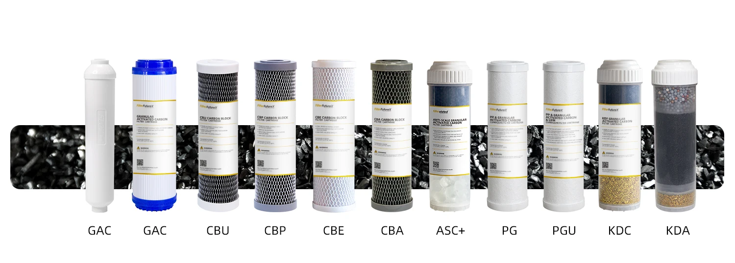 Heavy Metal Removal KDF 55 85 Filters Cartridge Granular Activated Carbon Filter Cartridge