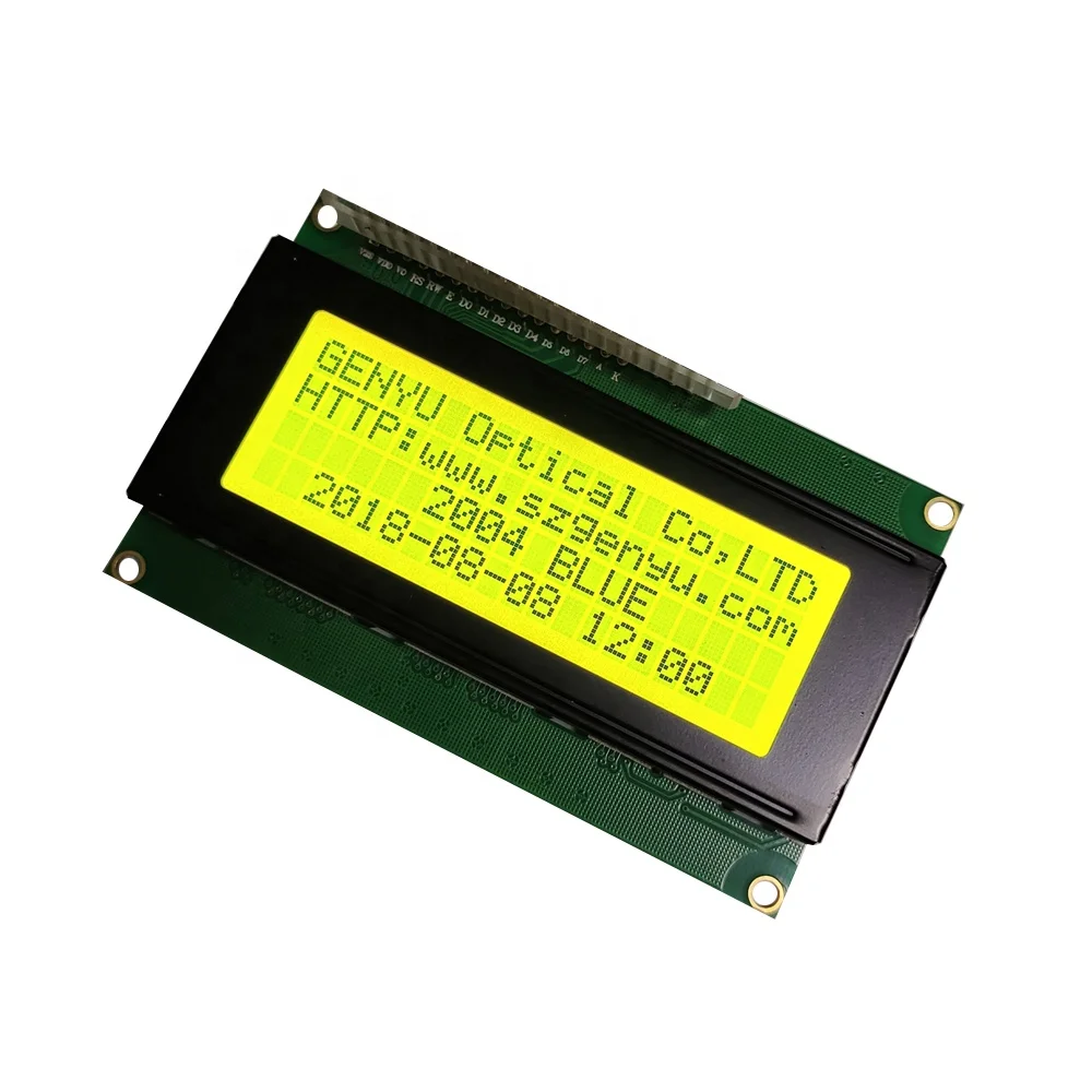 2004 ЖК-дисплей IIC/I2C STN с синим/желтым зеленым экраном 20x4 символьный ЖК-модуль с подсветкой