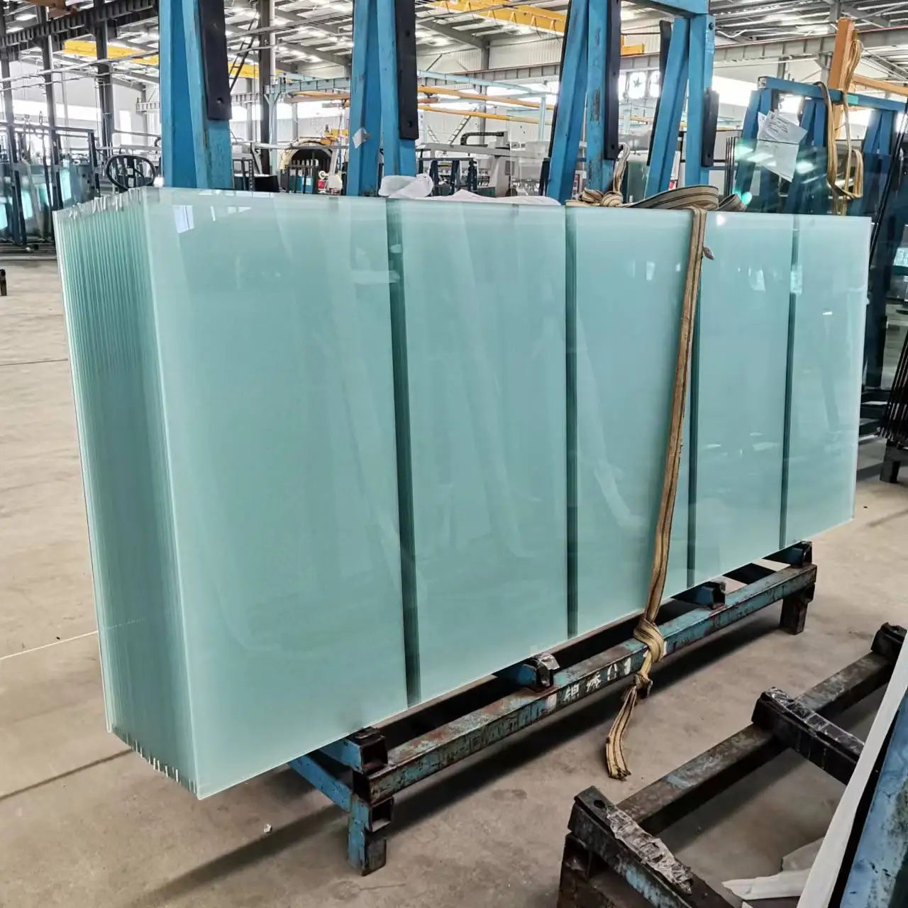 6mm Thick Frosted Acid Etched Chemical Sandblasting Tempered Glass For Interior Bathroom Shower Sliding Doors