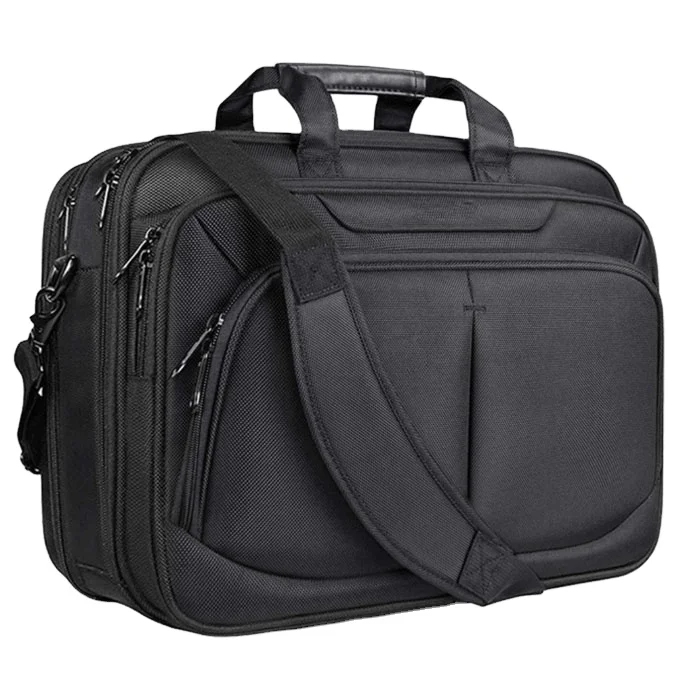 Expandable Mens Laptop Briefcase for Work and Travel