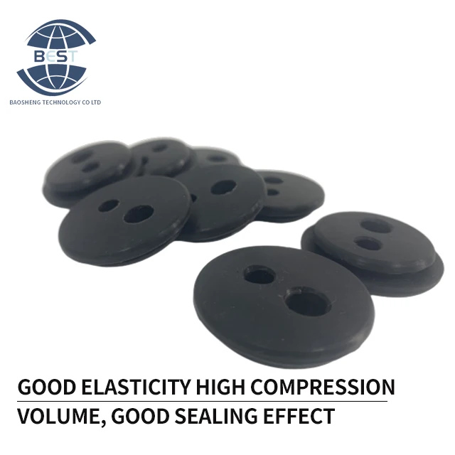 Factory hot selling high quality fireproof insulation high elasticity round double layer with slot two eyes cable sheathing