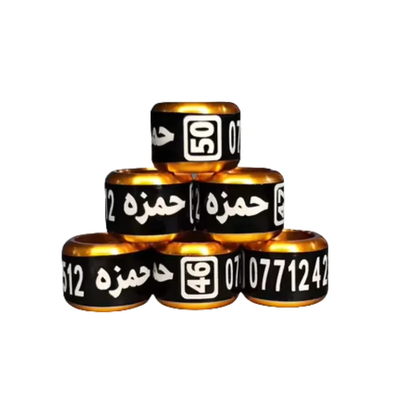 Arabic Letters custom bird ring pigeon ring 7mm /8mm inner pet leg foot band blank ring large stock supply