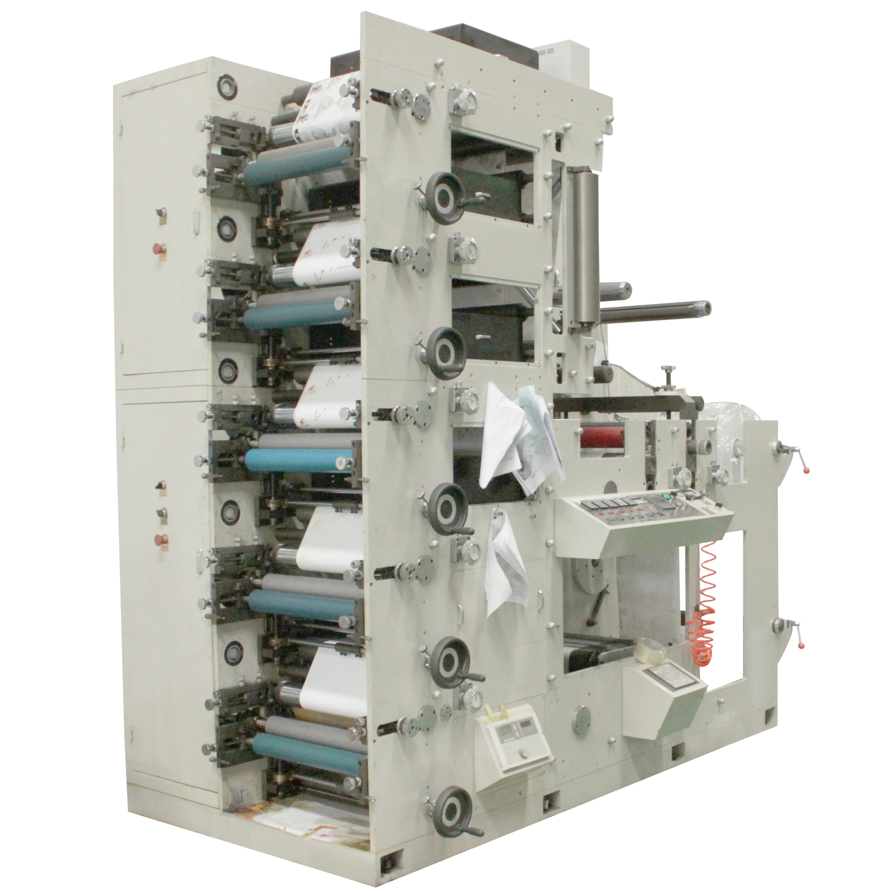 High quality print and die cutting flexo machin for paper label bopp film factory