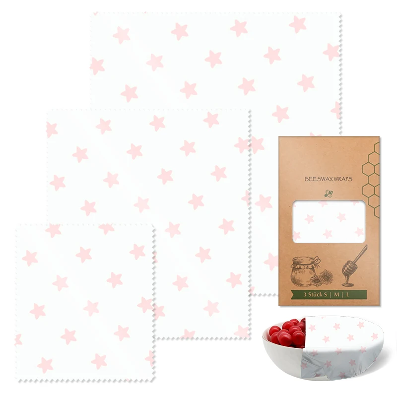 Hot Sellers Sustainable Eco Friendly Products Vegetable Fresh-keeping Cloth/beeswax Food Wraps