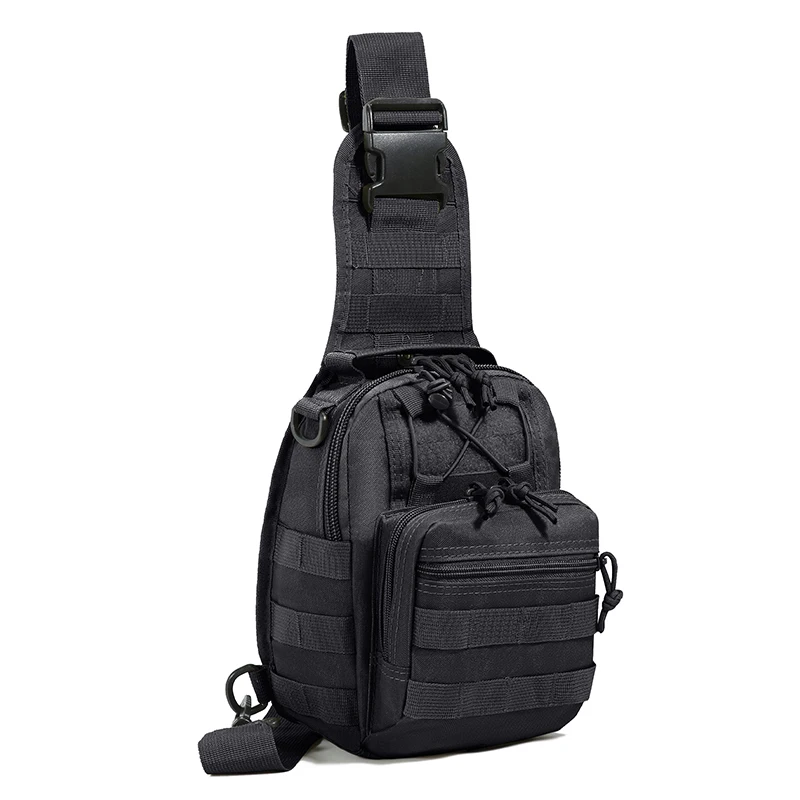 Tactical EDC Molle Chest Pack Nylon Waterproof Outdoor Travel Camouflage Shoulder Bag Sling Daypack Backpack