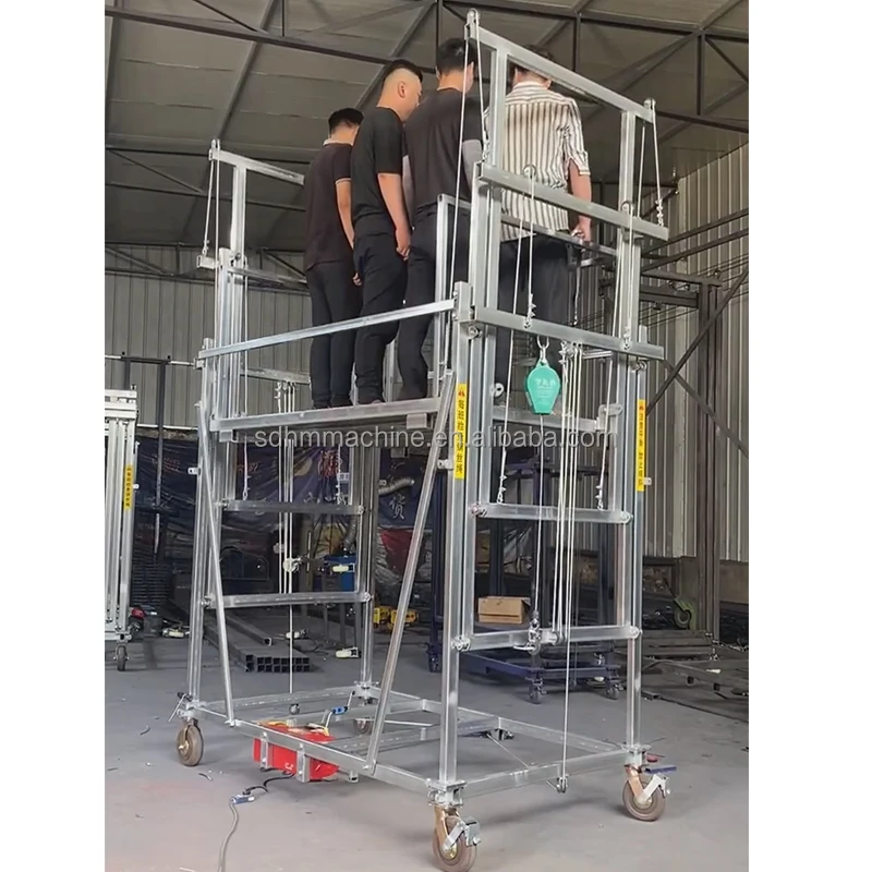Full Automatic Multipurpose 500kg 6m 8m 10m Electric Lift Scaffolding for Construction