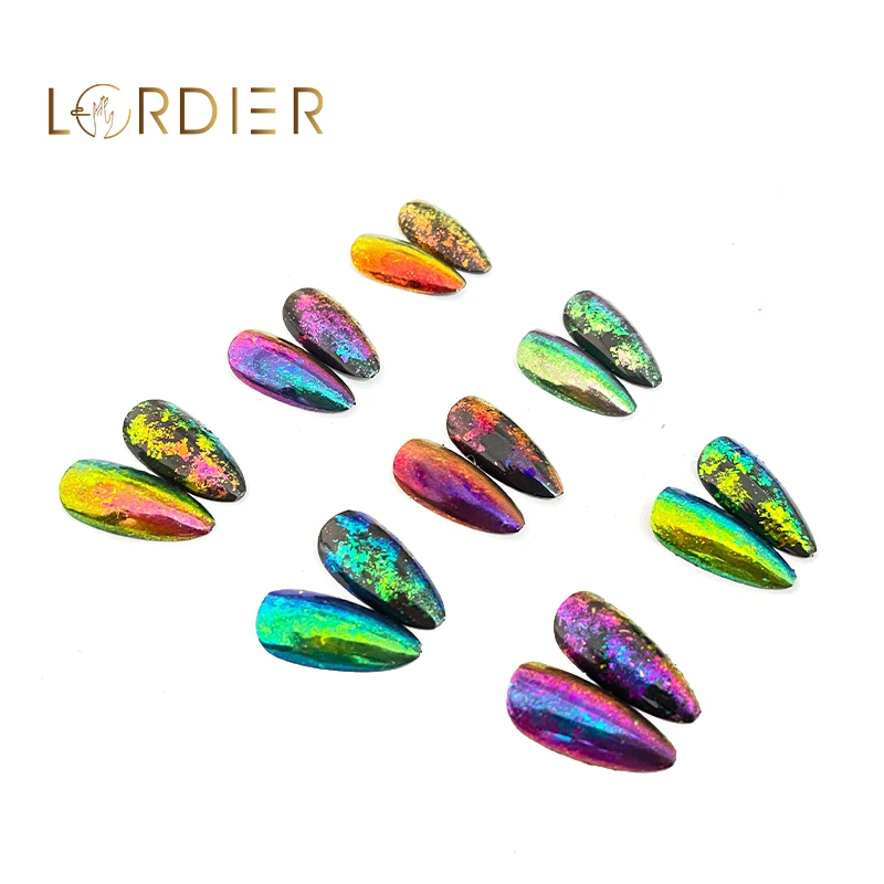 Good Effect Chameleon Chrome Nail Powder Color Changing Effect Mirror Powder