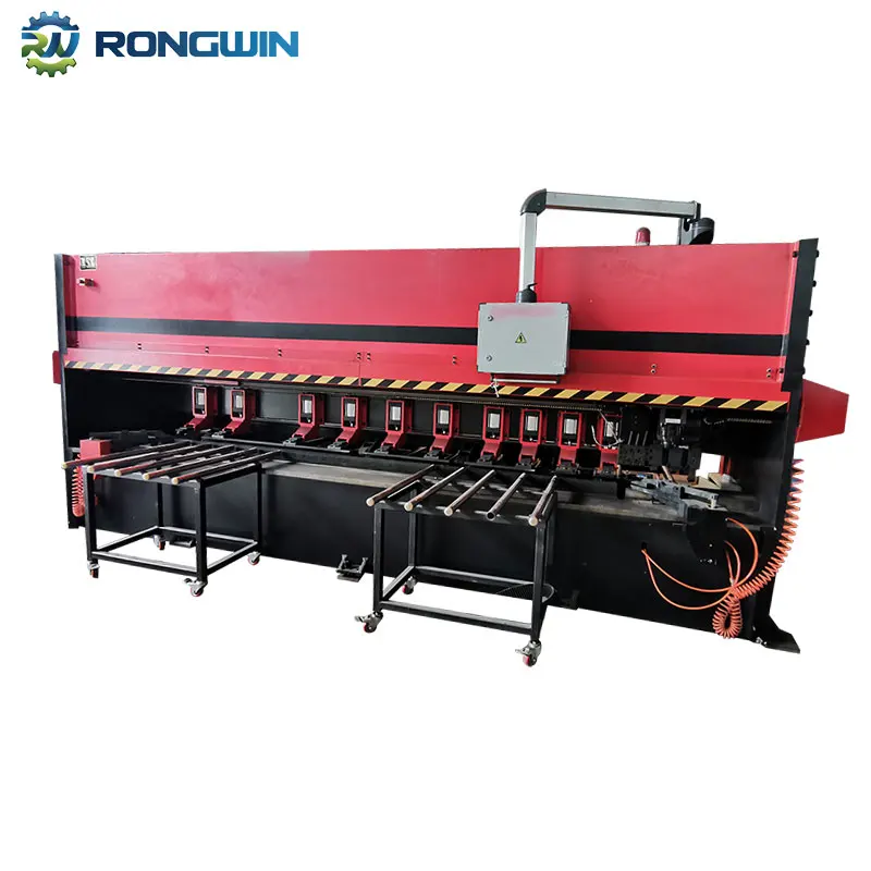 
China RONGWIN Cnc Metal Sheet V Grooving Machine Canada Customer Check The Cnc V Grooving Machine V Cutting Machine 