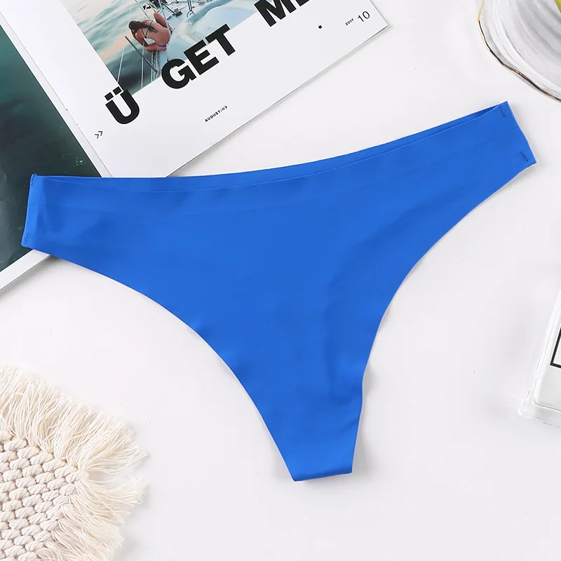 young girls pink thong briefs female tanga g string 4XL women seamless micro thong models T Back spandex Thong underwear