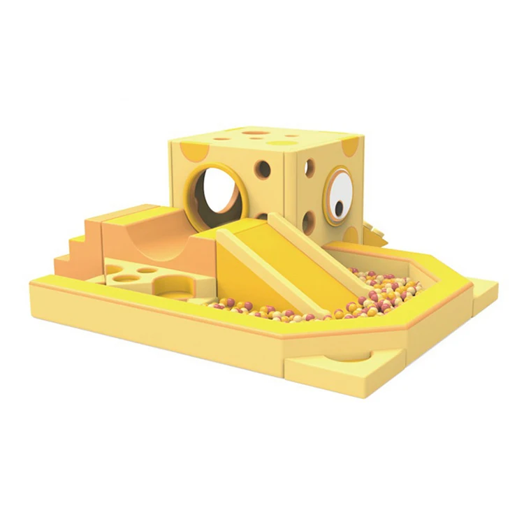 Тематическое желтое нетоксичное мягкое игровое оборудование для сыра идеально подходит активного обучения в детских садах и дошкольных учреждениях