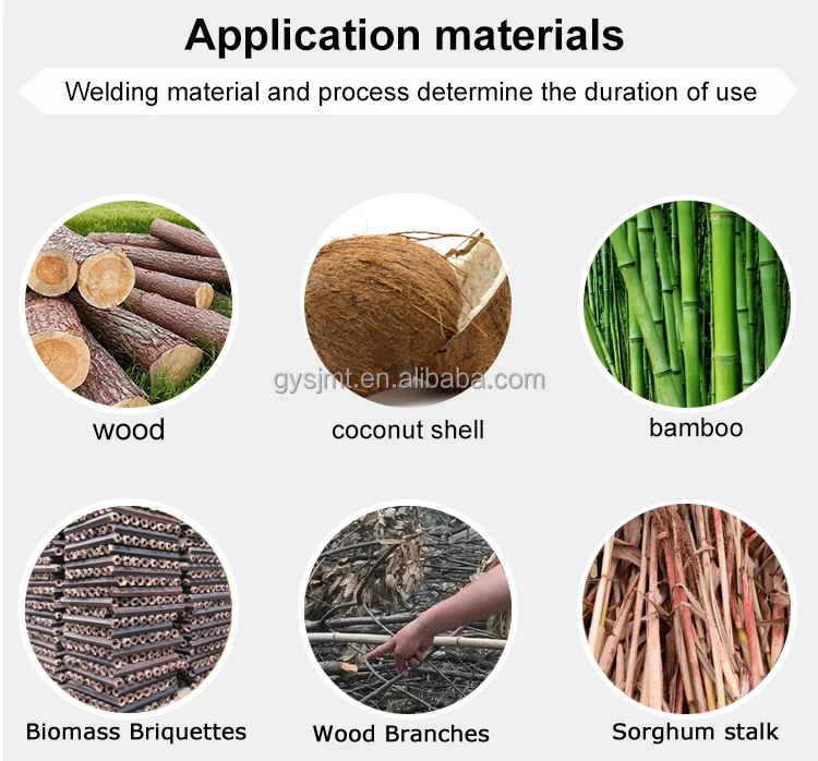Timber charcoal furnace kiln wood making