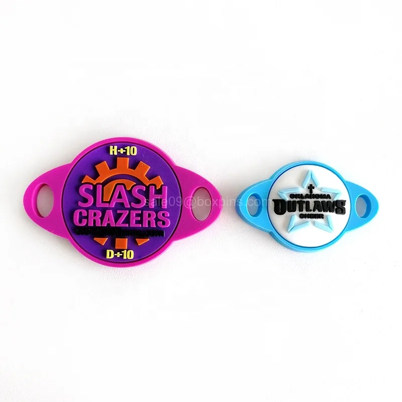 Экологичные ПВХ обувные кружевные замки пользовательский тисненый логотип кроссовки беговые декоративные шнурки подвески для