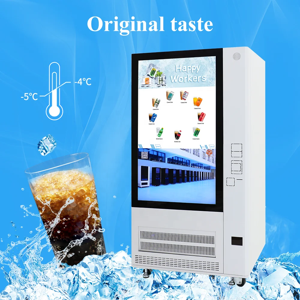 Touch Screen Self-service Instant Slushy Ice Drink Vending Machine Fully Automatic