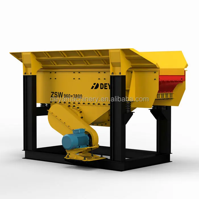vibrating grizzly feeder with hopper for mining use