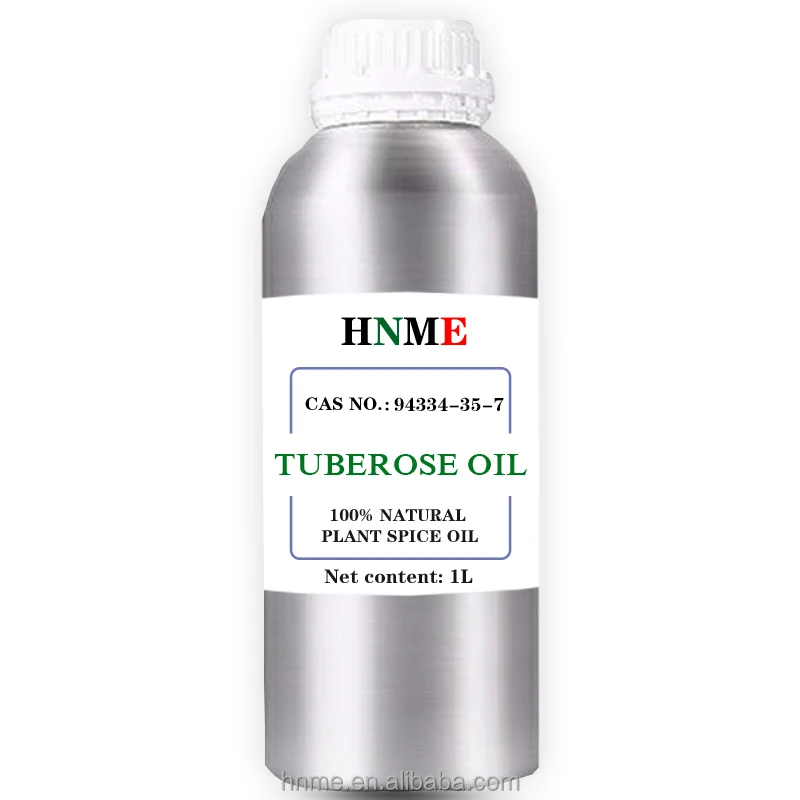 Tuberose essential oil certified organic plant treatment grade oil 1liter aluminum cans free sample CAS NO.94334-35-7