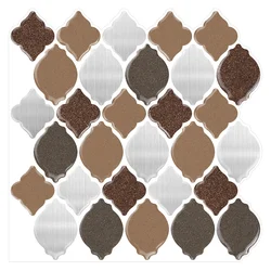Smart 3D Arabesque Self Adhesive Wall Tiles Stick on Backsplash Peel And Stick Plastic Wallpaper
