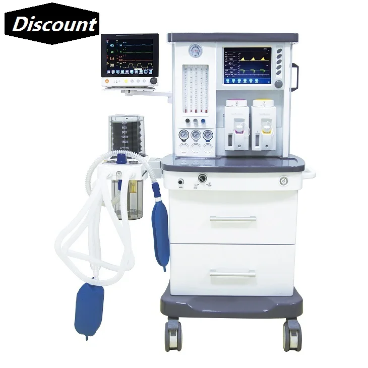 S6100, в наличии, 10,4 дюймовый экран, медицинское устройство для анестезии, портативный/Роскошный аппарат для пациента для анестезии, цена