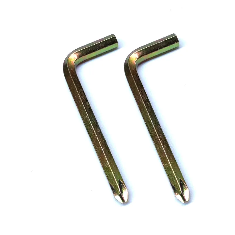 45# Carbon Steel Zinc Plated figure-of-7 Cross Head skateboard Allen Wrench L-Type Phillips Head Hex Key Wrench For Furniture