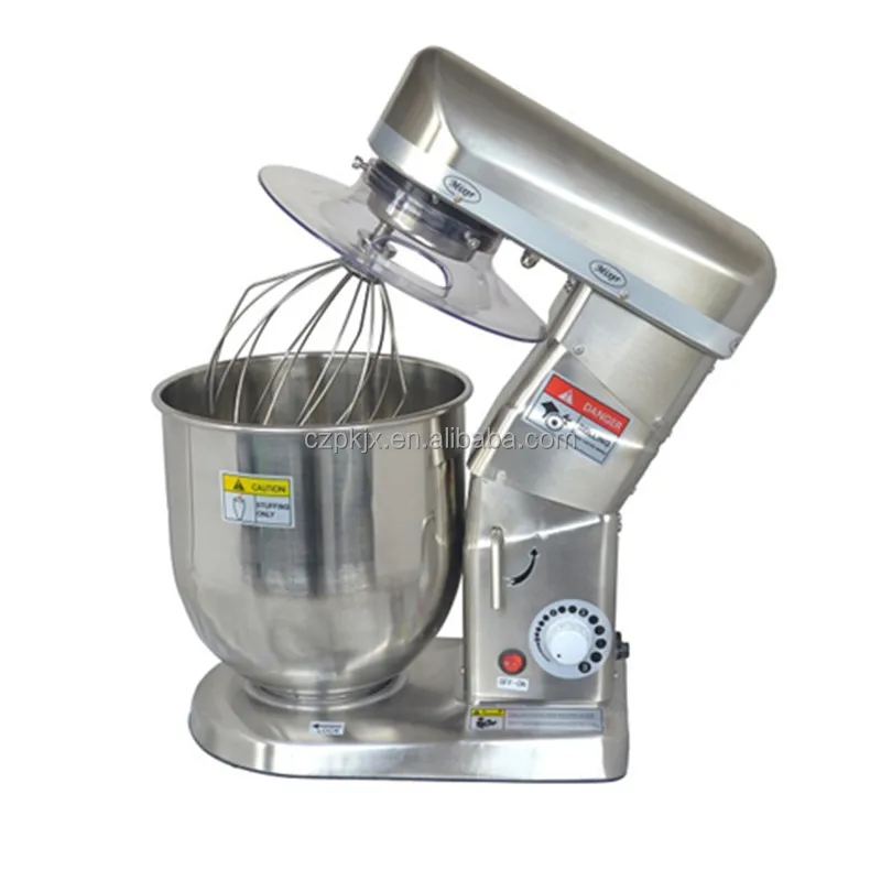 Stainless steel 10 liter food mixer 3 in 1 commercial electric food mixer machine