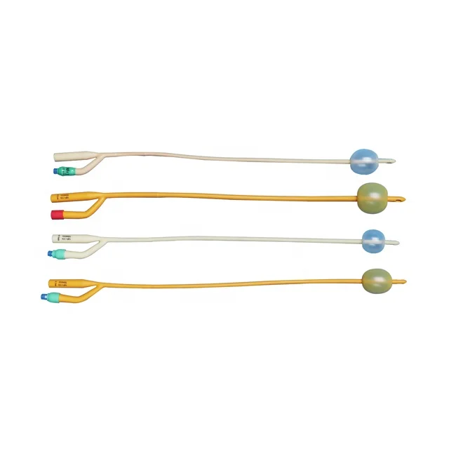 CE 510K, поставка с китайского завода, одноразовый латексный двусторонний катетер с силиконовым покрытием для женщин