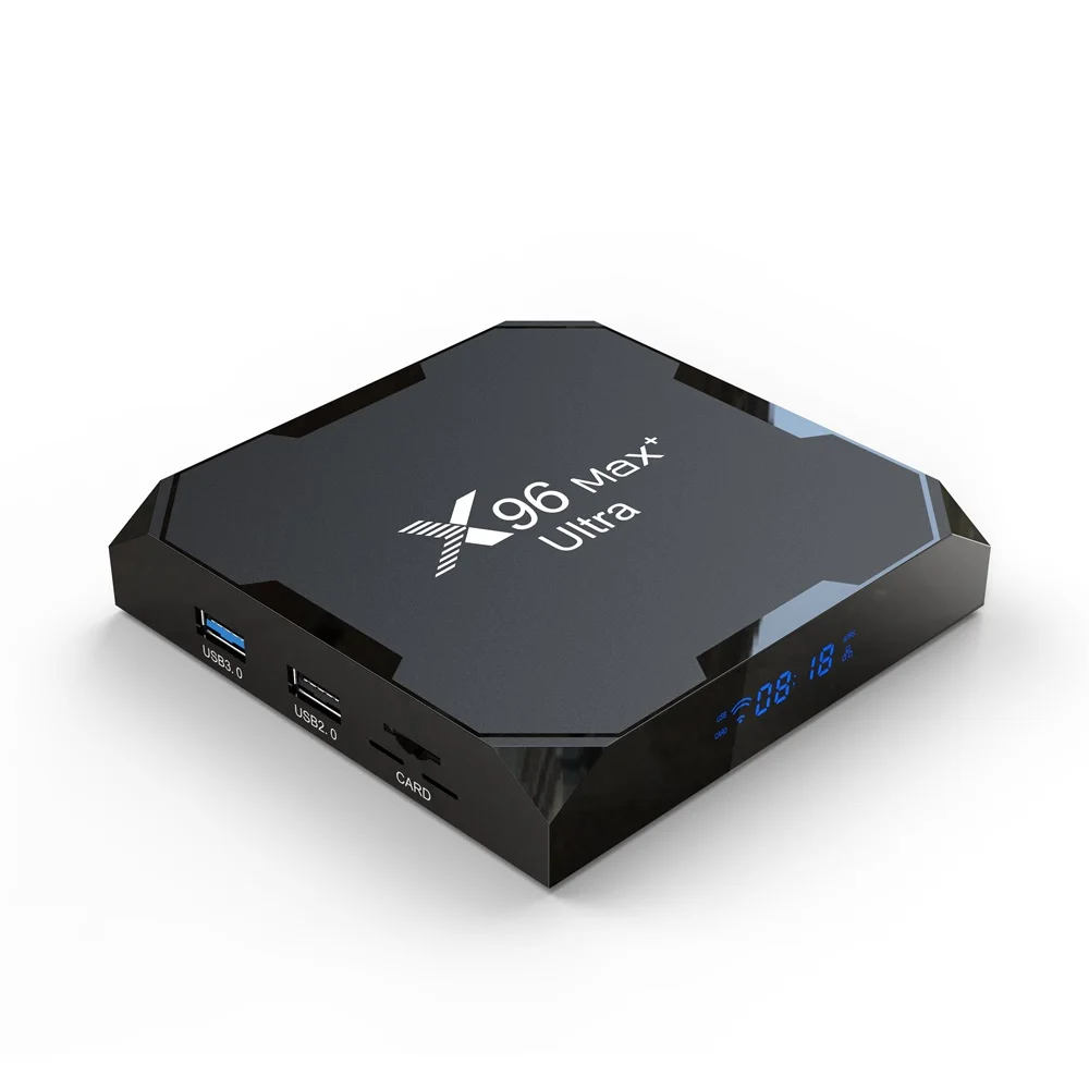 factory wholesale Enybox X96MAX+ Ultra tv box 4gb 64gb android 11 amlogic s905x4 1000ethernet 2.4g/5g wifi tv set-top box