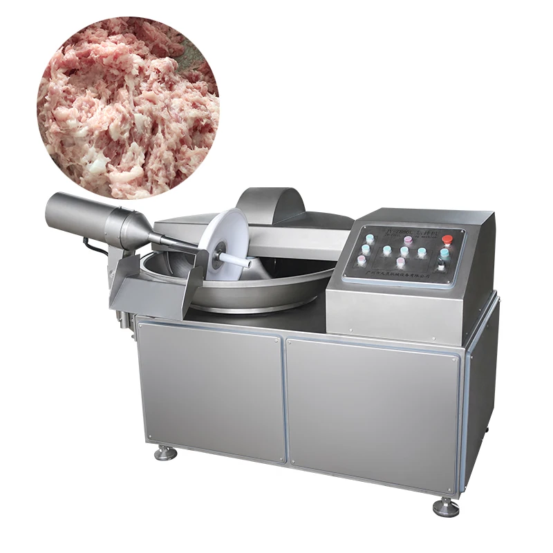 20l 40l 80l 125l 200l Automatic High Speed  Vegetable Chicken Bowl Chopper Machine Chopping Vacuum Meat Bowl Cutter Machine