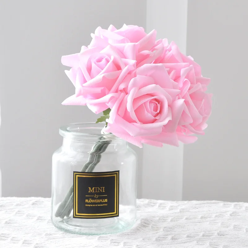 EG-G714 Artificial Flowers Roses Arrangements Table Centerpiece Faux Flores for Vase Living Room Decor
