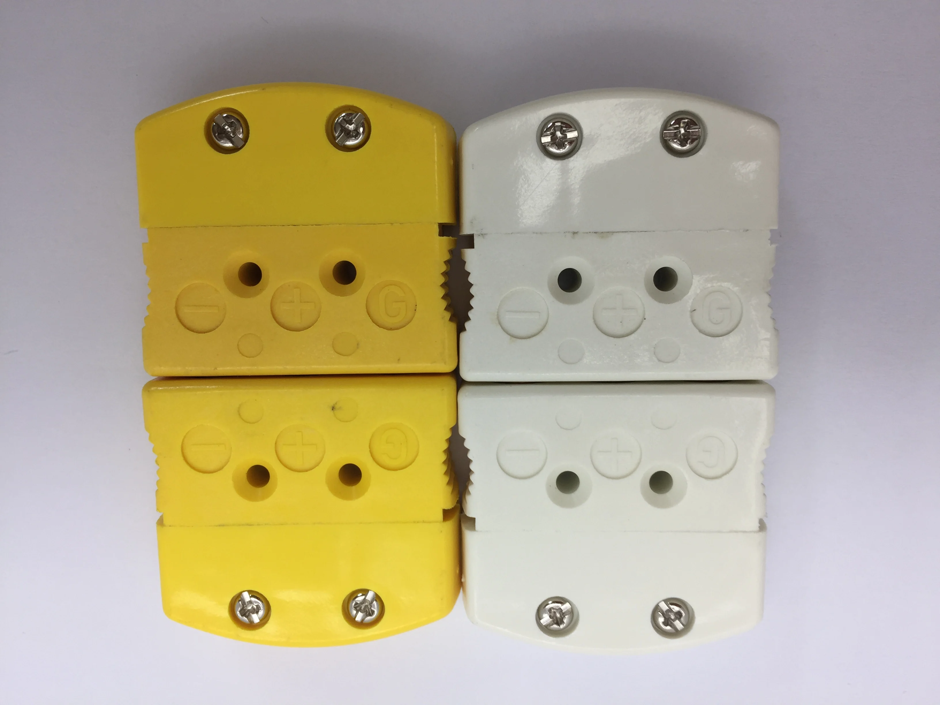 Mini And Standard Ceramic body Thermocouple Connector Type K and J Hollow&Solid Pins for high temperature