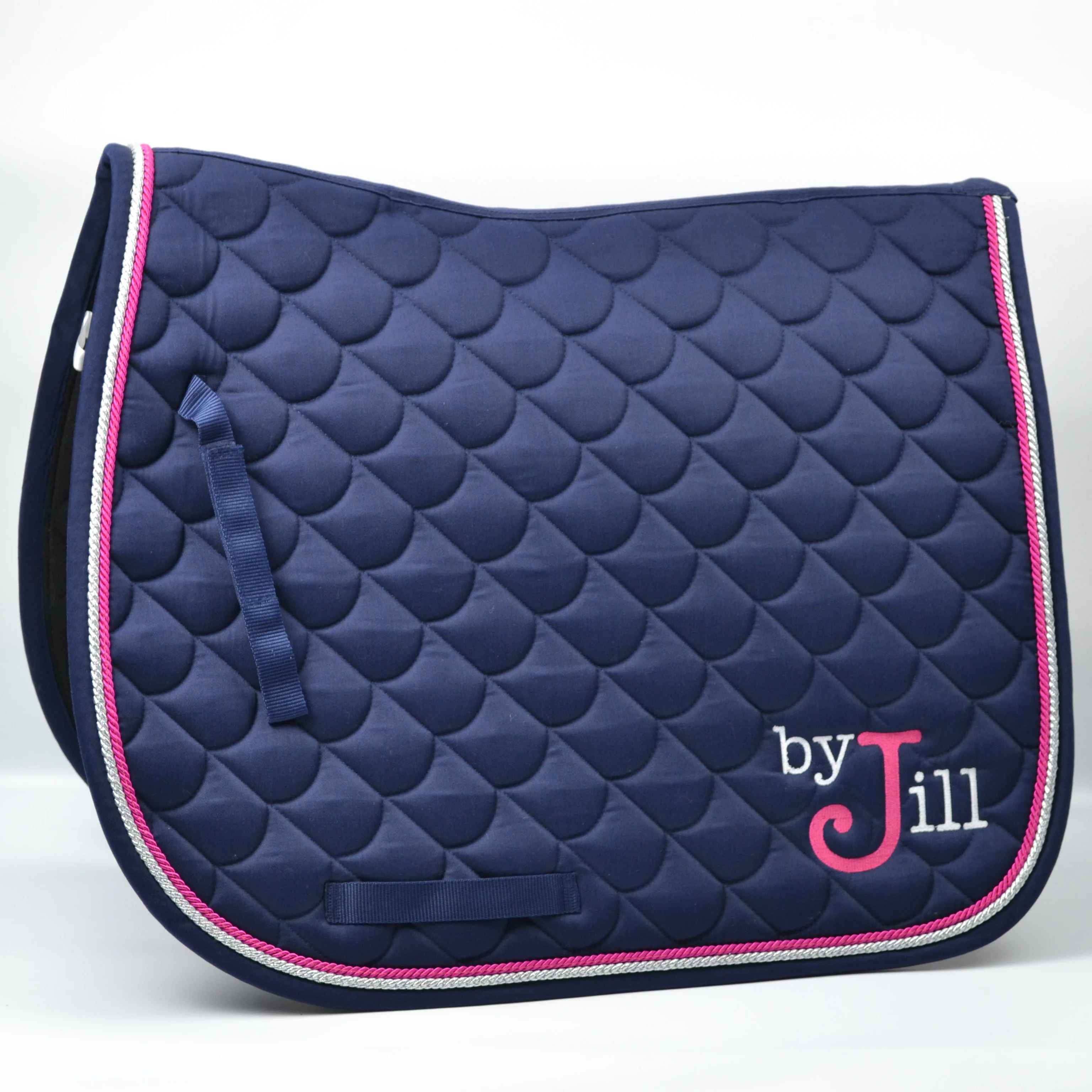 Factory High Quality Luxury Custom Logo Satin Fabric All Purpose Horse Riding Equestrian Equipment English Western Saddle Pad