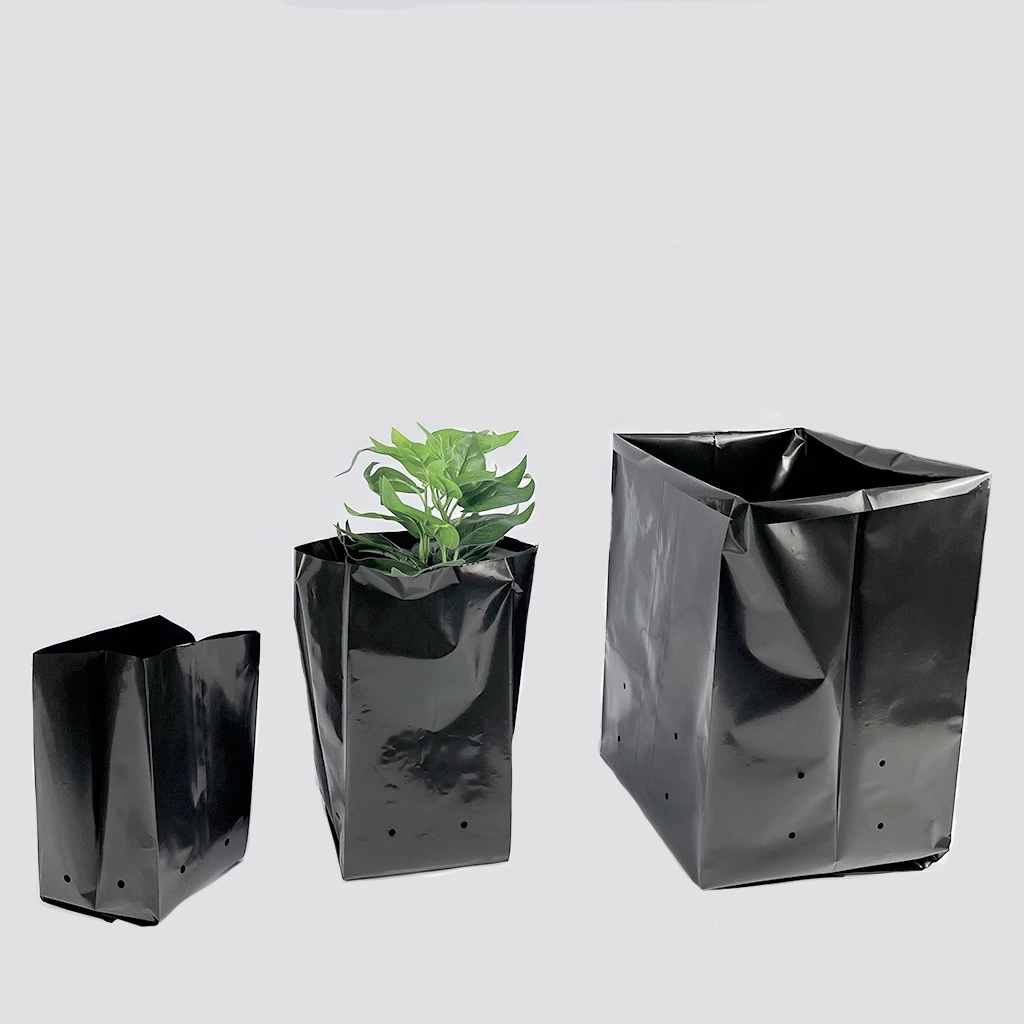 Manufacturer 5 gallon black cheap plastic vegetable bags with holes