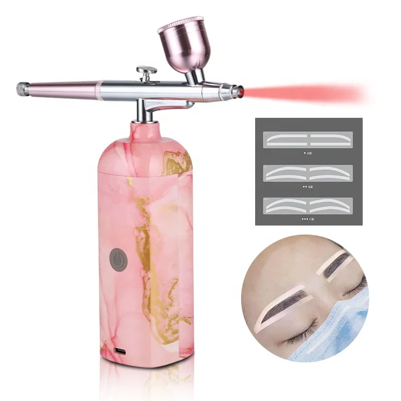 Eyebrow airbrush sticker stencil disposable eyebrow airbrush tint stickers kit