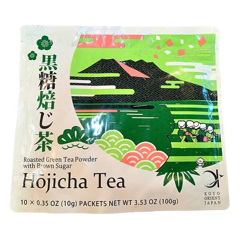 Japan manufacturers hojicha latte base high quality green tea prices with brown sugar