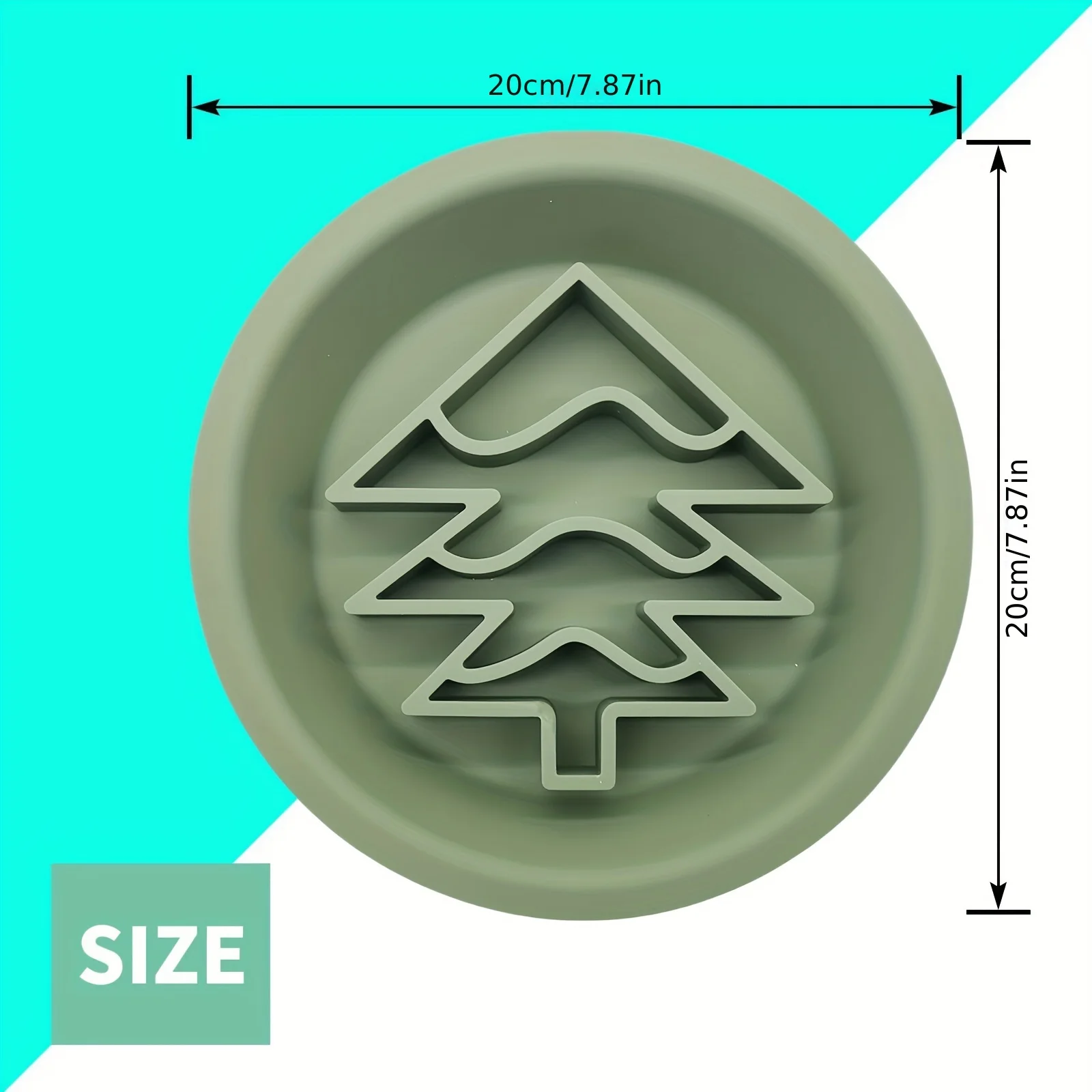 ZMaker 2024 Christmas Tree Silicone Slow Feed Dog Bowl 2 In 1 Dog Lick Mat Pet Licking Bowl Christmas Slow Feeder Dog Bowl