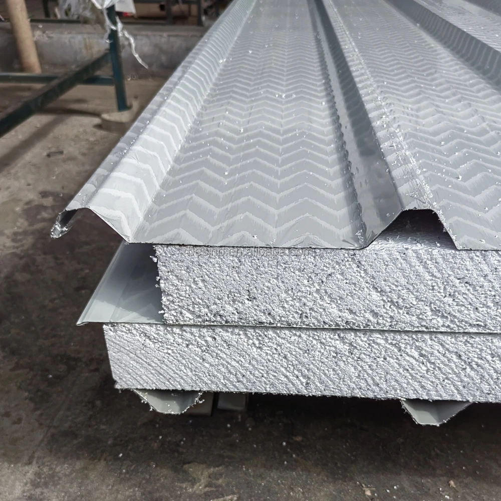 Thermal Insulation Eps Sandwich Panels Suppliers Roof Sandwich Panel Soundproof Insulated Steel 50mm Ral 9002 Eps Sandwich Panel
