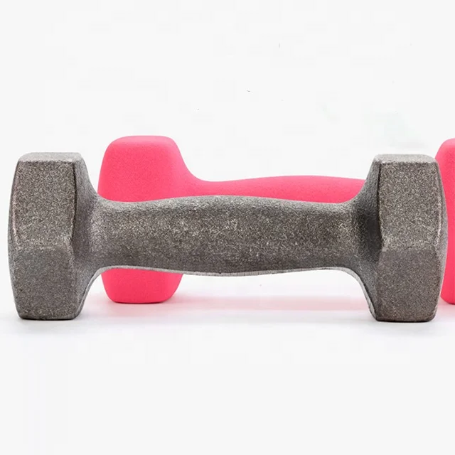 DESUN hot sale home gym fitness adjustable 10kg hex neoprene coated dumbbells set