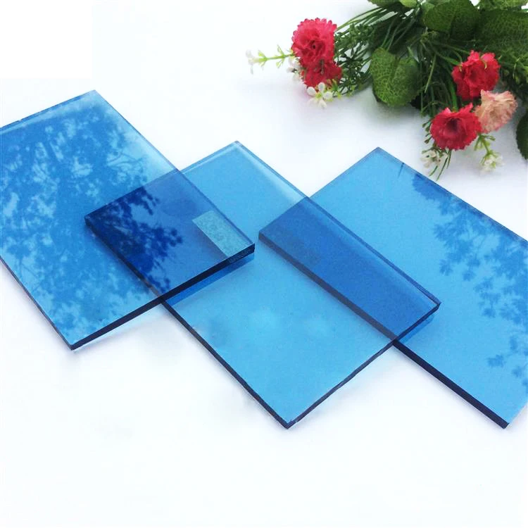 Building Materials Ocean Blue Stained Glass For Window