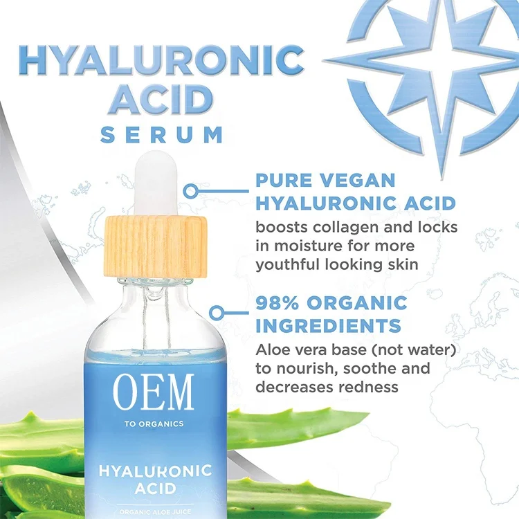 
Hyaluronic Acid Pure Natural Whitening Skin best Vitamin C Serum For Face 