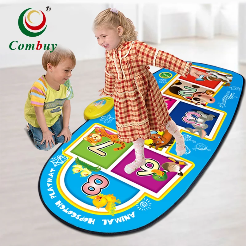 Игрушечный обучающий музыкальный коврик электронный ковер детский танцевальный коврик