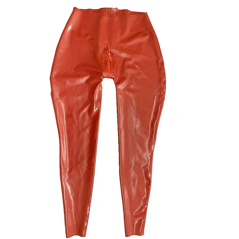 New Women Latex Gummi Trousers Latex Legging Flare Pants Rubber Suit with High-Quality Latex Sheet from natural rubber