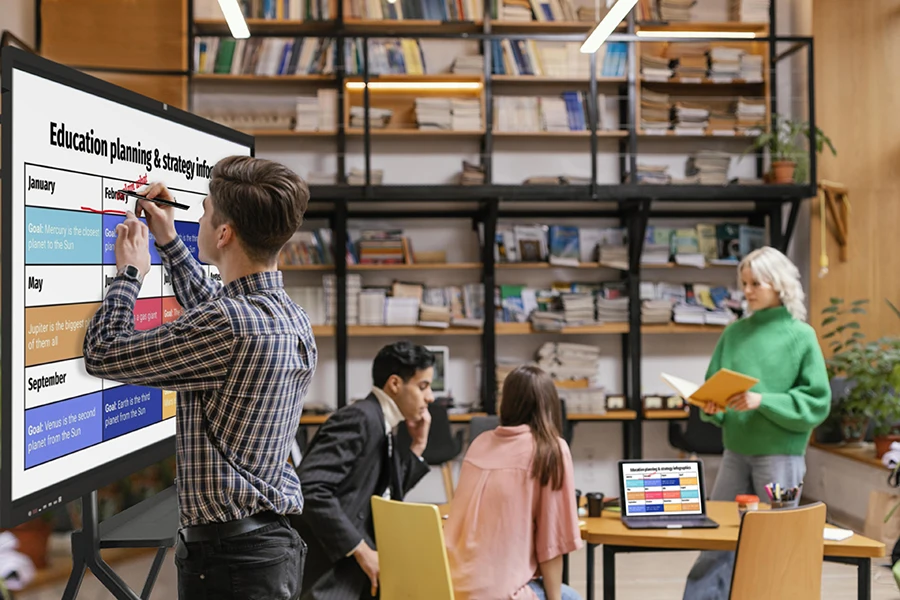 MultiTouch Smart Flat Panels 65/75/86/100 Inch Interactive Displays for Teaching and Collaboration interactive smart whiteboard