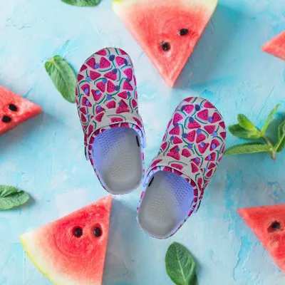 Новинка 2020, оптовая продажа, милые и Модные сабо-сабо из ЭВА с принтом фруктов для детей и женщин