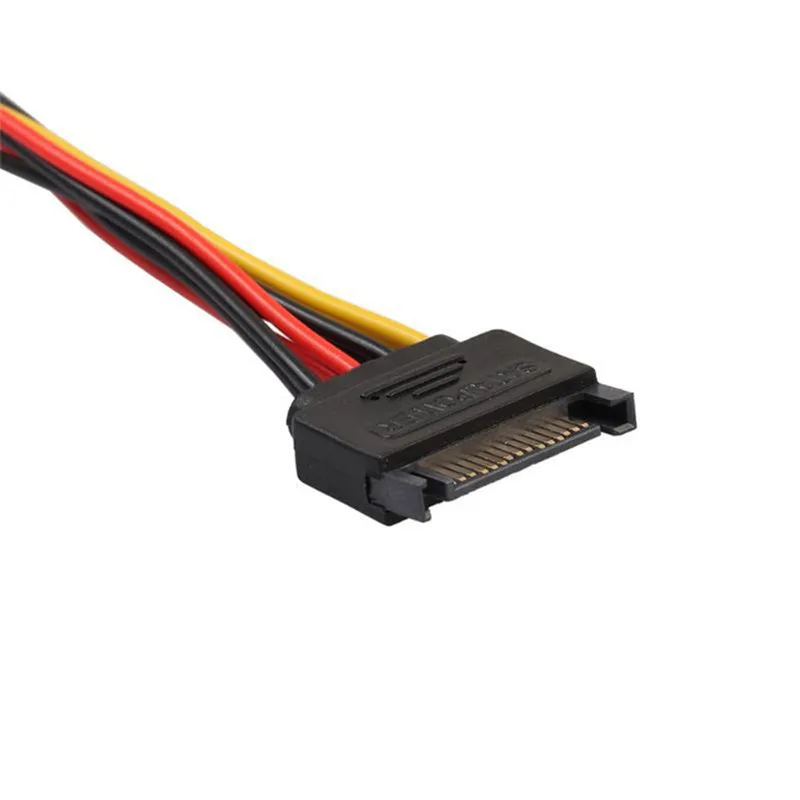 SATA 15-контактный последовательный кабель один-два преобразования питания SATA15pin штекер-два гнезда Удлинительный HDD Y