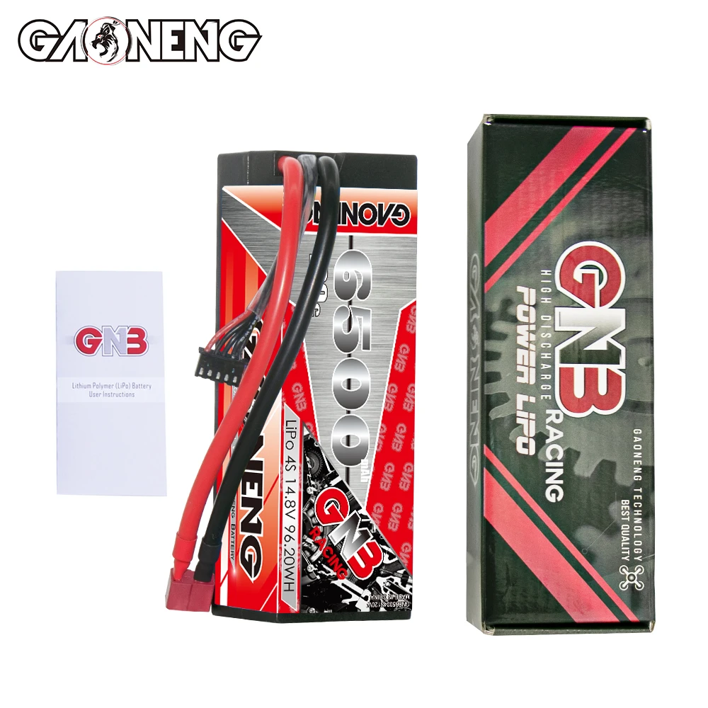 GNB GAONENG 6500 мА/ч 4S 4S2P 14 8 V 120C T-PLUG открытое пальто футляр с силикатной гелевой батареи 1:8 1/8 Радиоуправляемый гоночный автомобиль Лодка Грузовик Truggy