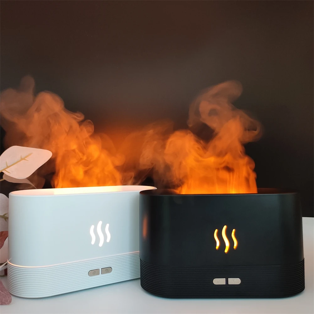 Новый дизайн Difusores Aromaterapia Defuser OEM индивидуальный логотип эфирные масла имитация пламени увлажнитель воздуха Ароматический диффузор