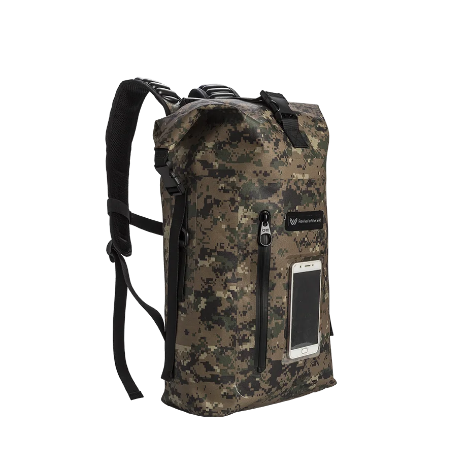 Wholesale 600D PU TPU  Dry Bag Waterproof Sports Backpack for Fishing Boating Kayaking Storage with Phone Case